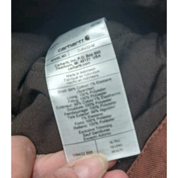 New Carhartt Montana Rugged Flex Relaxed Fit Duck Insulated Jacket - Picture 12 of 12